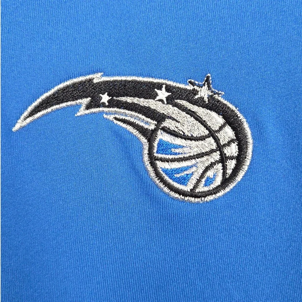 Orlando Magic 1/4 Zip Pullover Mens Small Blue Black Antigua Long Sleeve NBA NWT